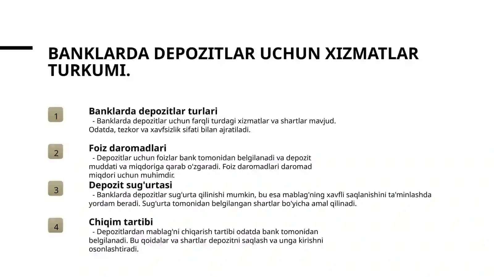 BANKLARDA DEPOZIT OPERATSIYALARI 3