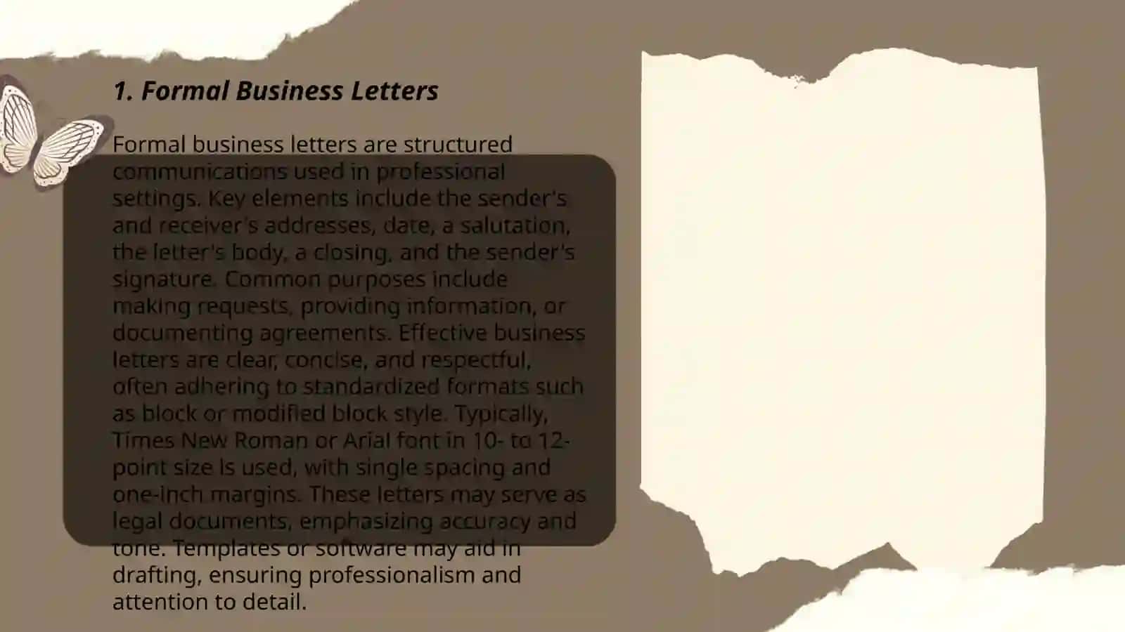 Formal Business Letters 3