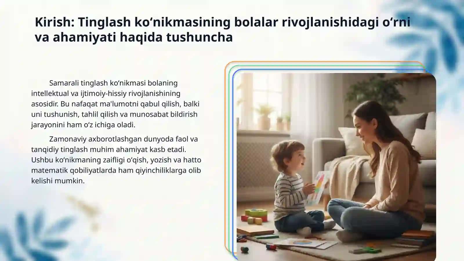 Bolalarni tinglashga oʻrgatish. 3