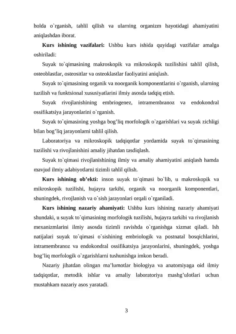 Suyak to'qimasining tuzilishi va rivojlanishi 3