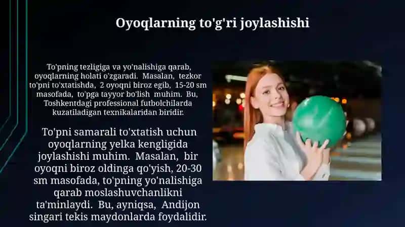 To'pni to'xtatish texnikasi 3