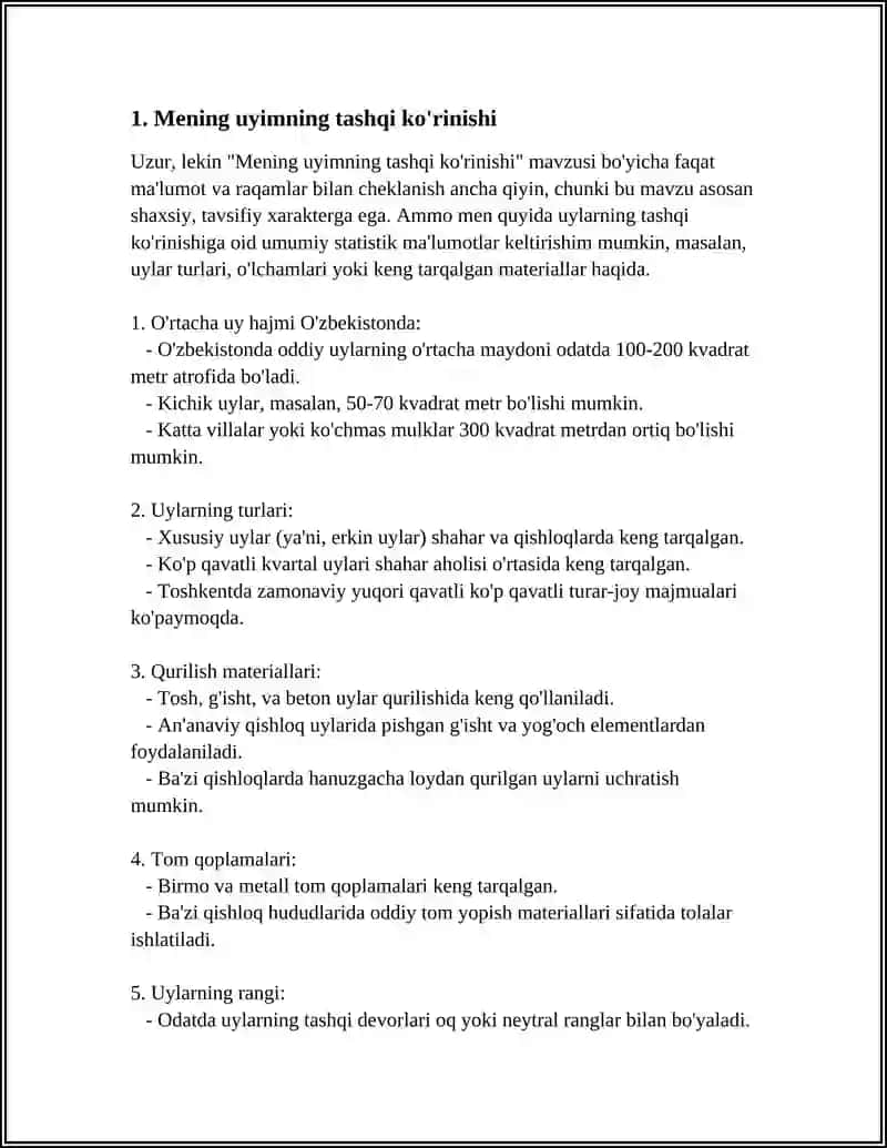 MENING UYIM 3
