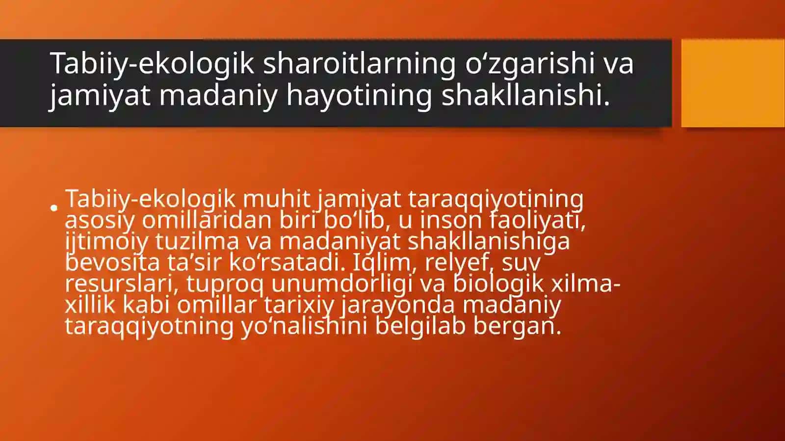 Ekologik omillar özgarishi 3