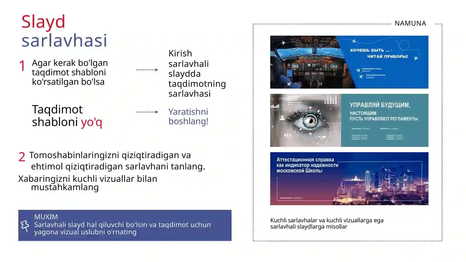 [POWER POINT] Taqdimot tayorlash tizimi 3