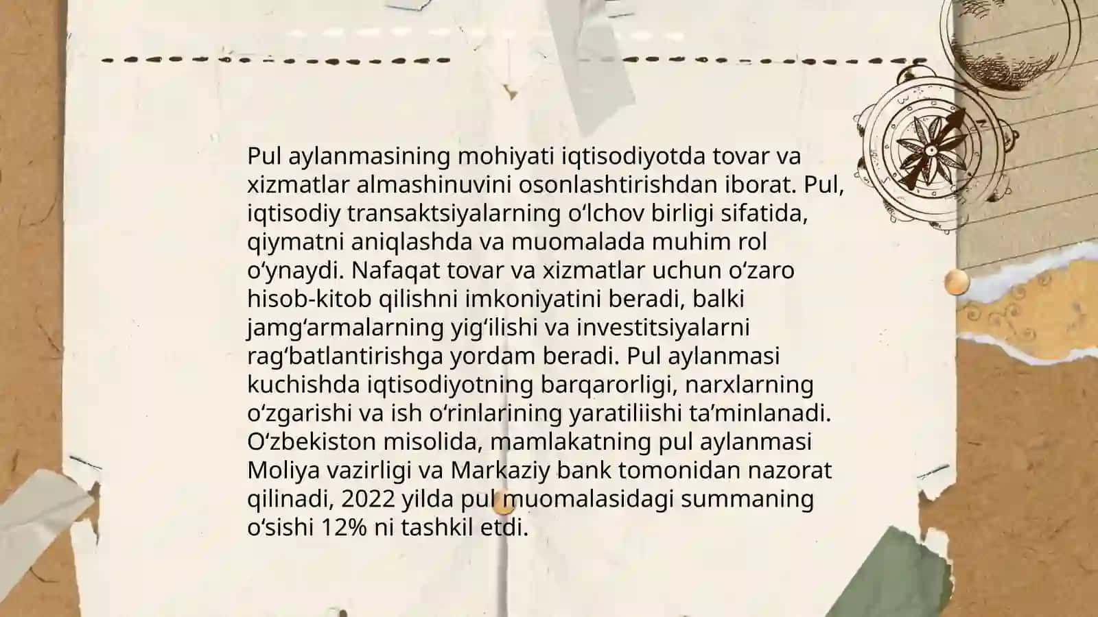 Pul aylanmasi va uning tarkibi 3