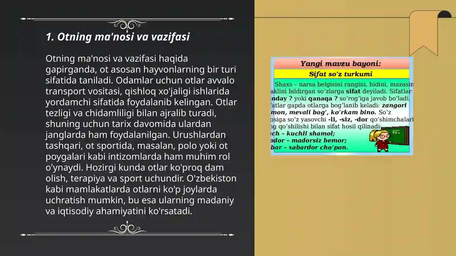 Ot soz turkumi Xushvaqtova Chamangul 3