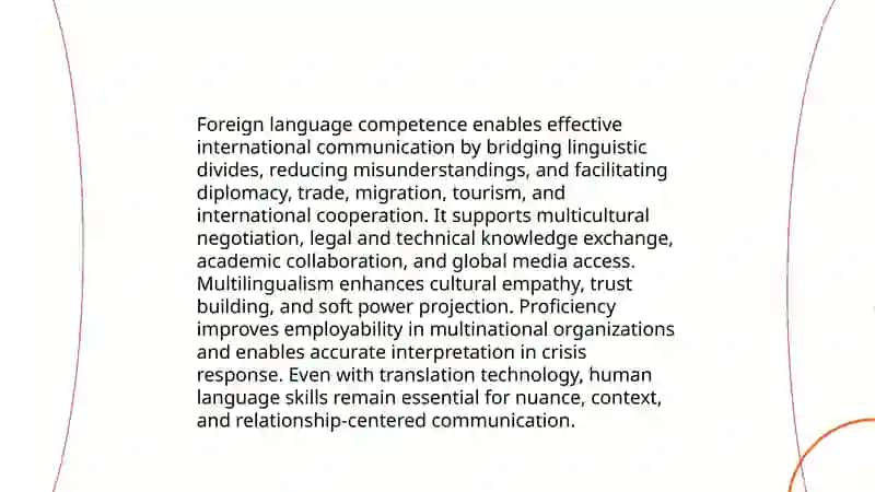 The role of foreign language 3