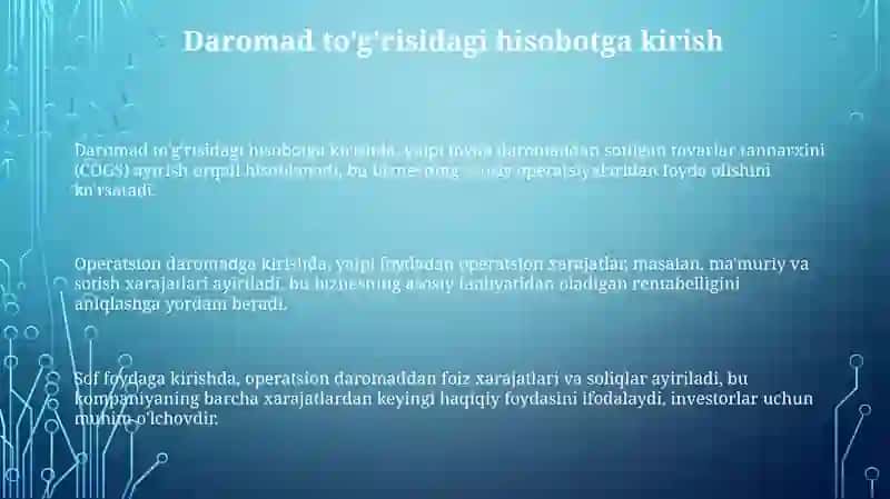 Daromad to'g'risidagi hisobot 3