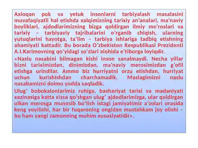 PEDAGOGIKA TARIXINI O'RGANISHNNG KONSEPTUAL ASOSLARI 3