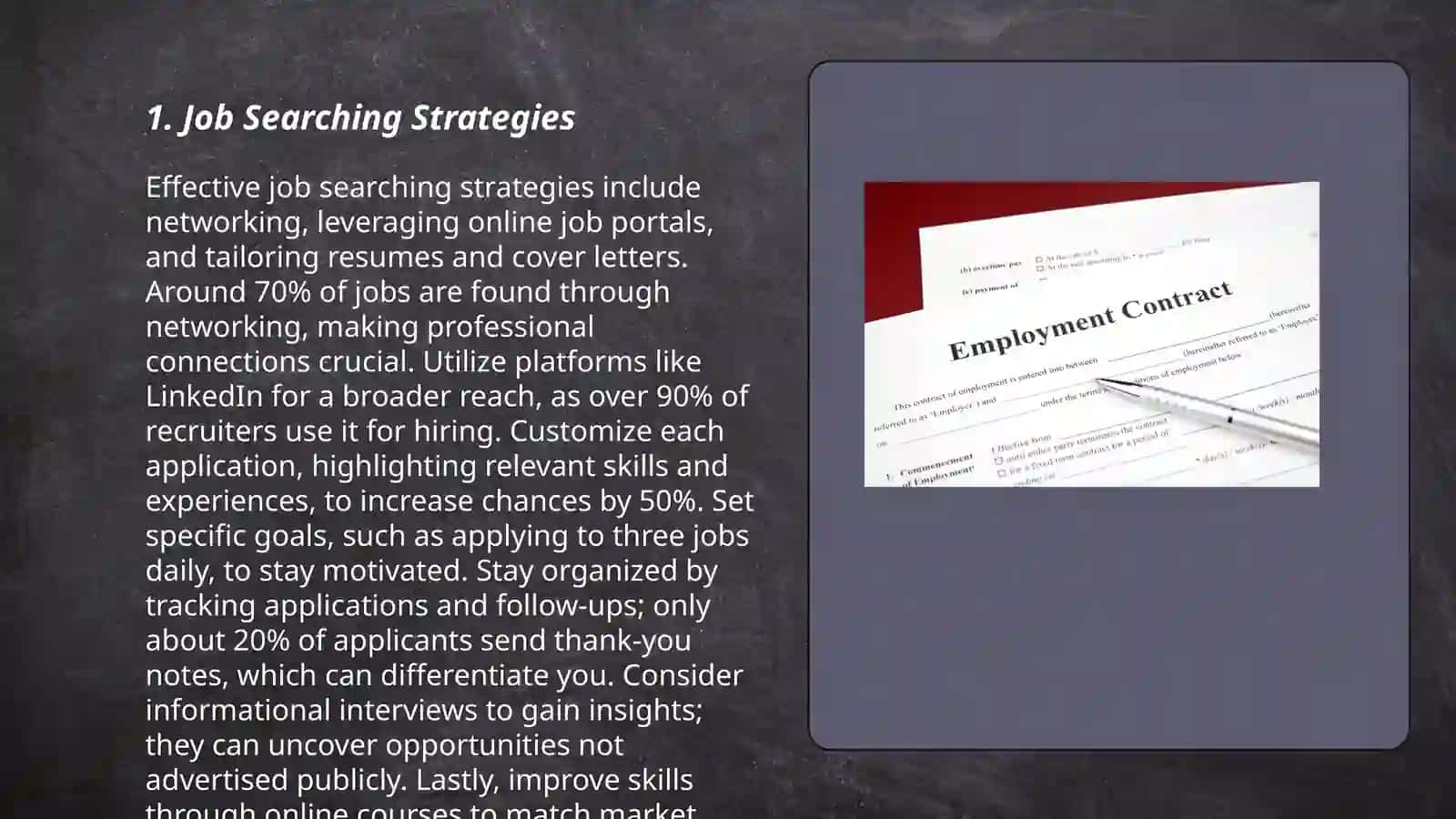 Employment Strategies 3