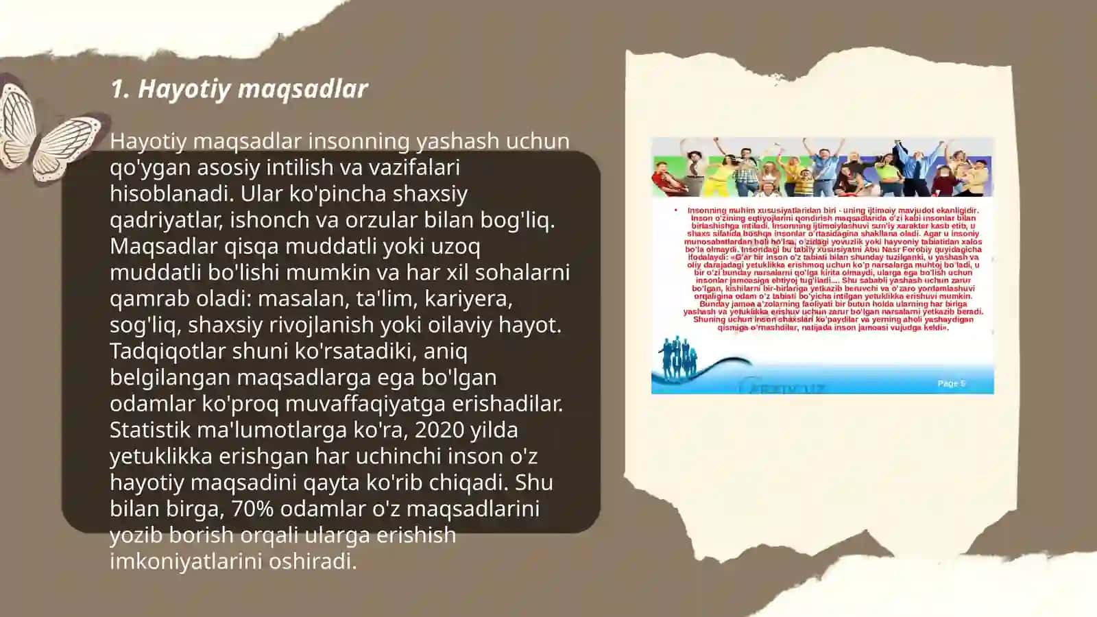 Shaxsning hayot mazmuni 3