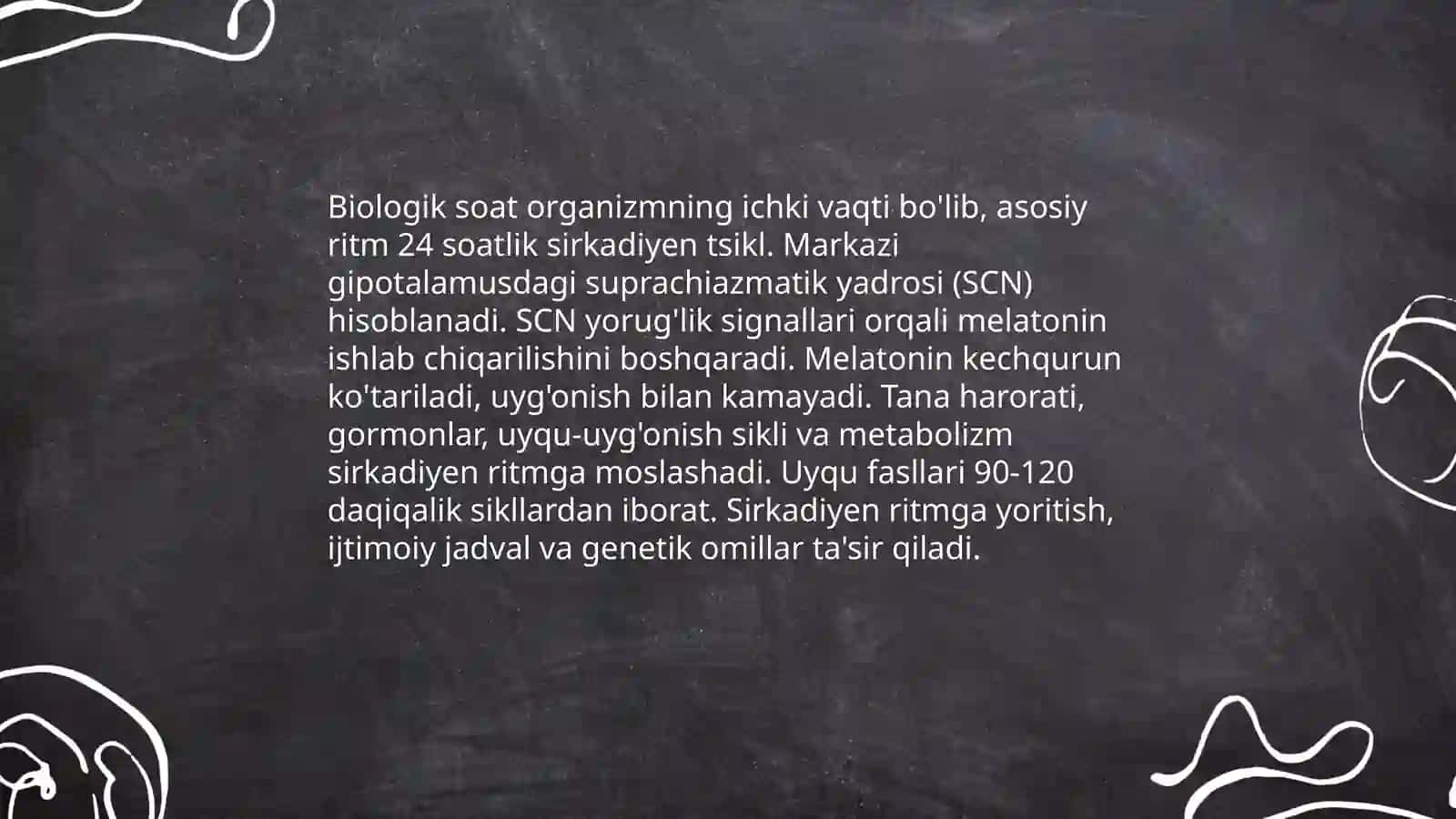 Biologik soatlar 3