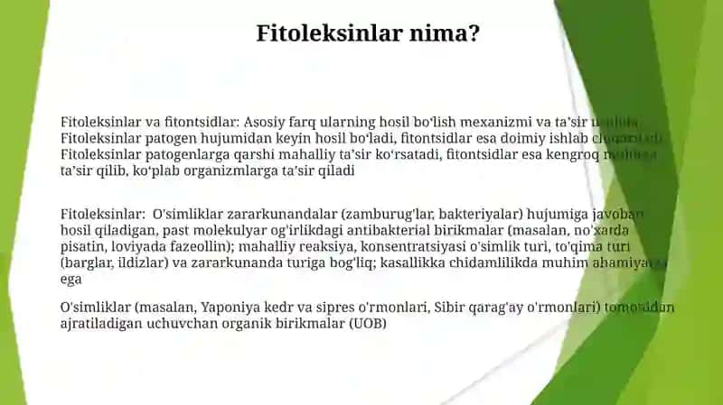Fitoleksinlar va fitontsidlar 3