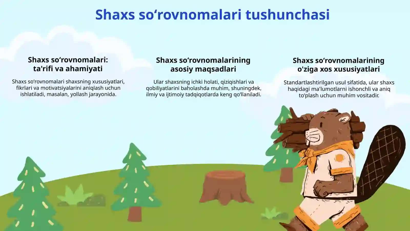Shaxs va shaxs soʻrovnomalari tushunchasi 3