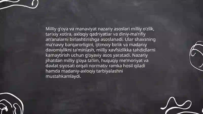 Manaviyatga tahdidning oldini olishda milliy gʻoyaga zarurati 3