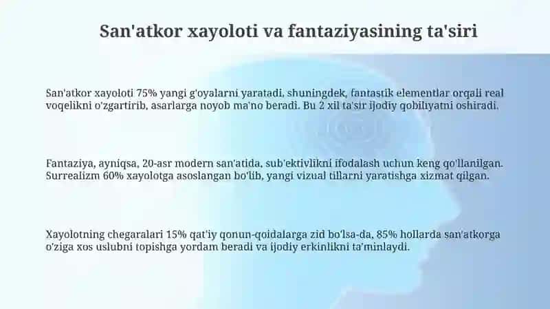 San'atkor xayoloti va fantaziya 3