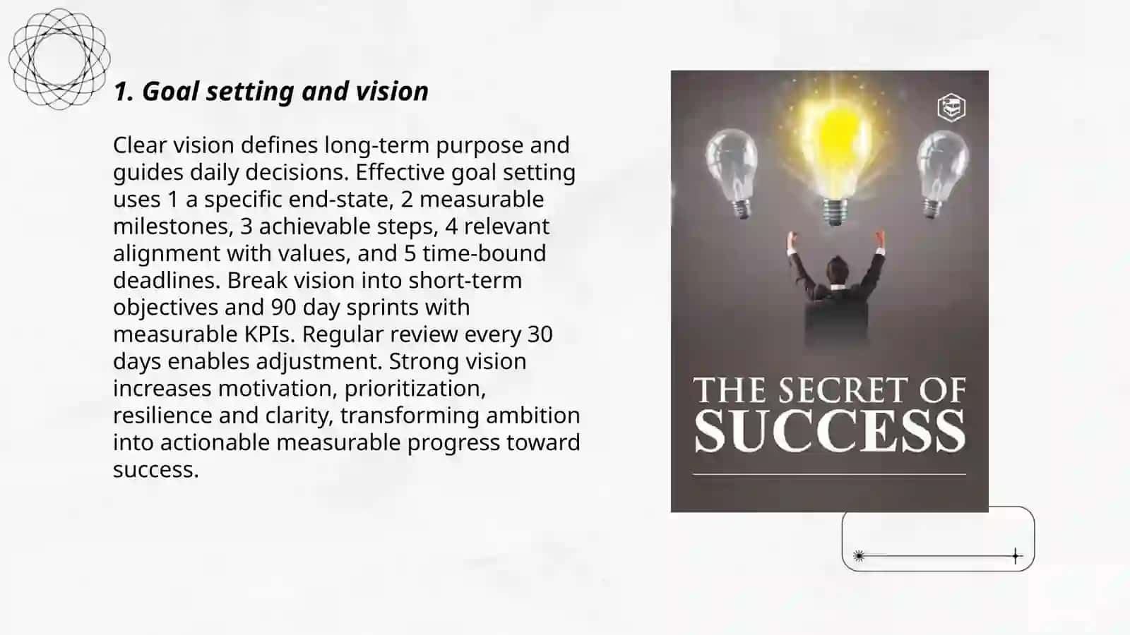 The secret of success 3