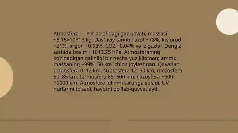 Atmosfera 3