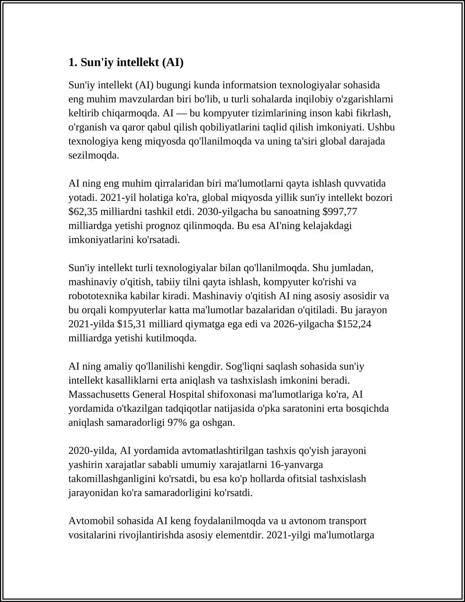 Sun'iy intellekt (AI) 3