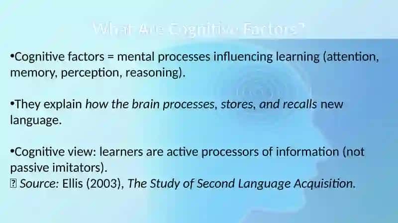 COGNITIVE FACTORS IN LANGUAGE LEARNING: SYSTEMATIC FOGETTING 3
