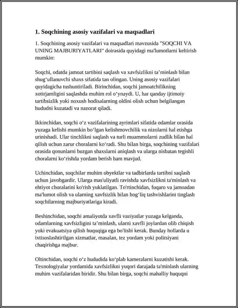 SOQCHI VA UNING MAJBURIYATLARI 3