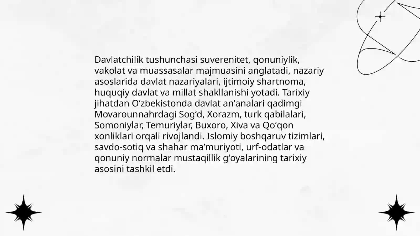 Òzbekistonda mustaqillik ģoyalarning tarixiy asoslari 3
