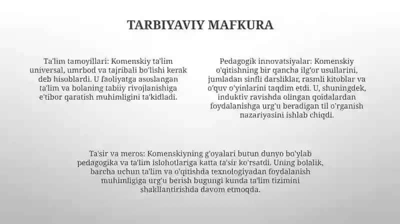 Yan Amos Komenskiyning Pedagogik Ĝoyalari 3
