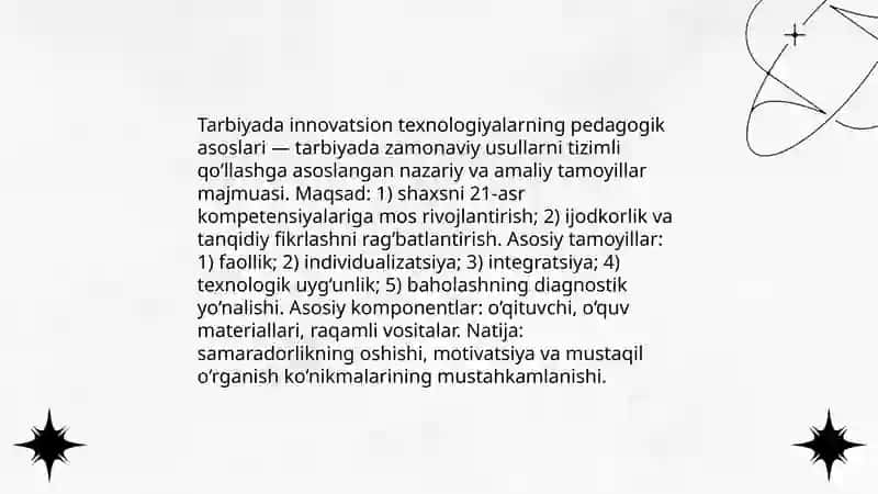 Tarbiyada innovatsion texnologiyalarning oʻrni 3