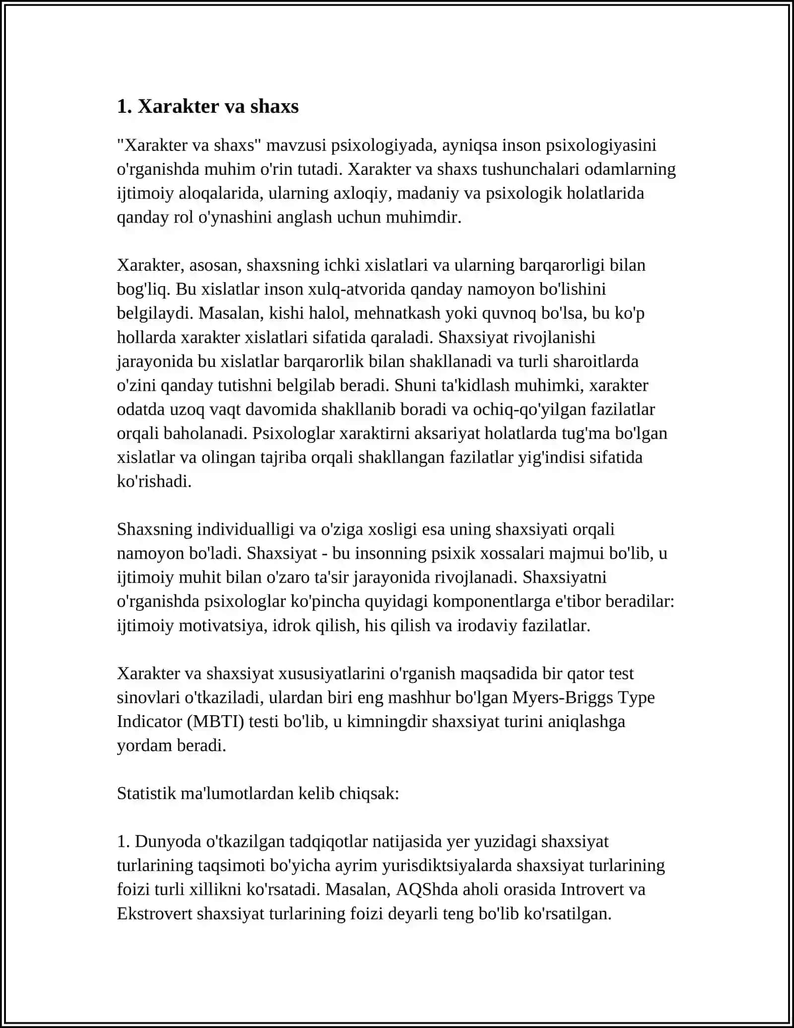 XARAKTER HAQIDA TUSHUNCHA 3