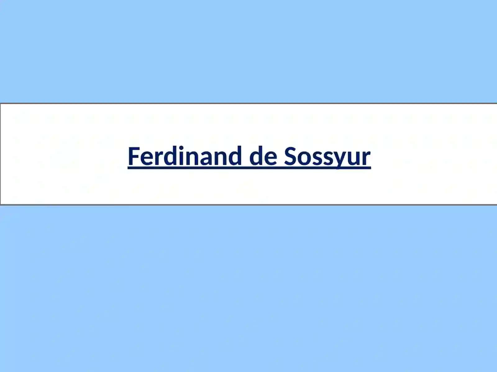 Ferdinand de Sossyur. Sotsiologizm 3