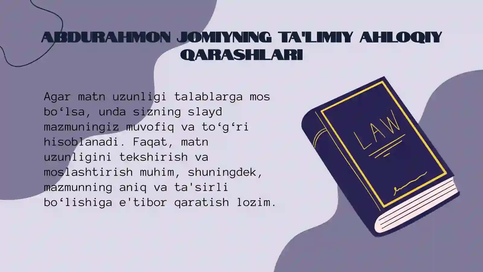Abdurahmon Jomiyning talimiy ahloqiy qarashlari 3