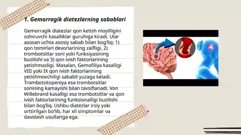 Gemorragik diatezlarning koʻrinishi 3