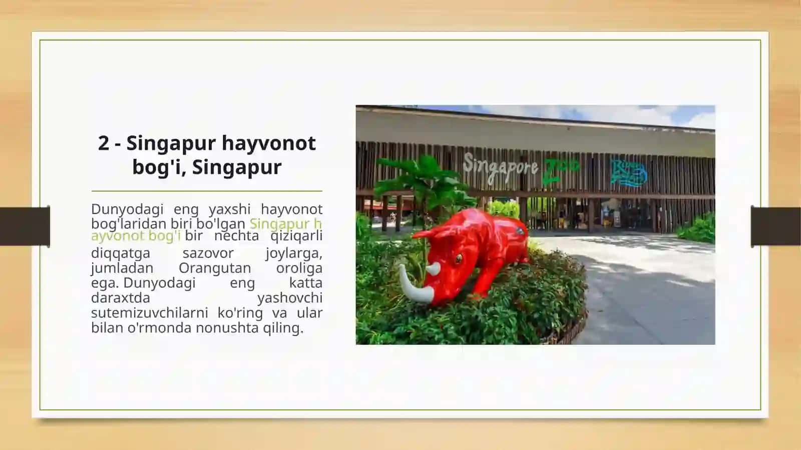 Dunyodagi 20 ta eng yaxshi hayvon otbog'lari 3