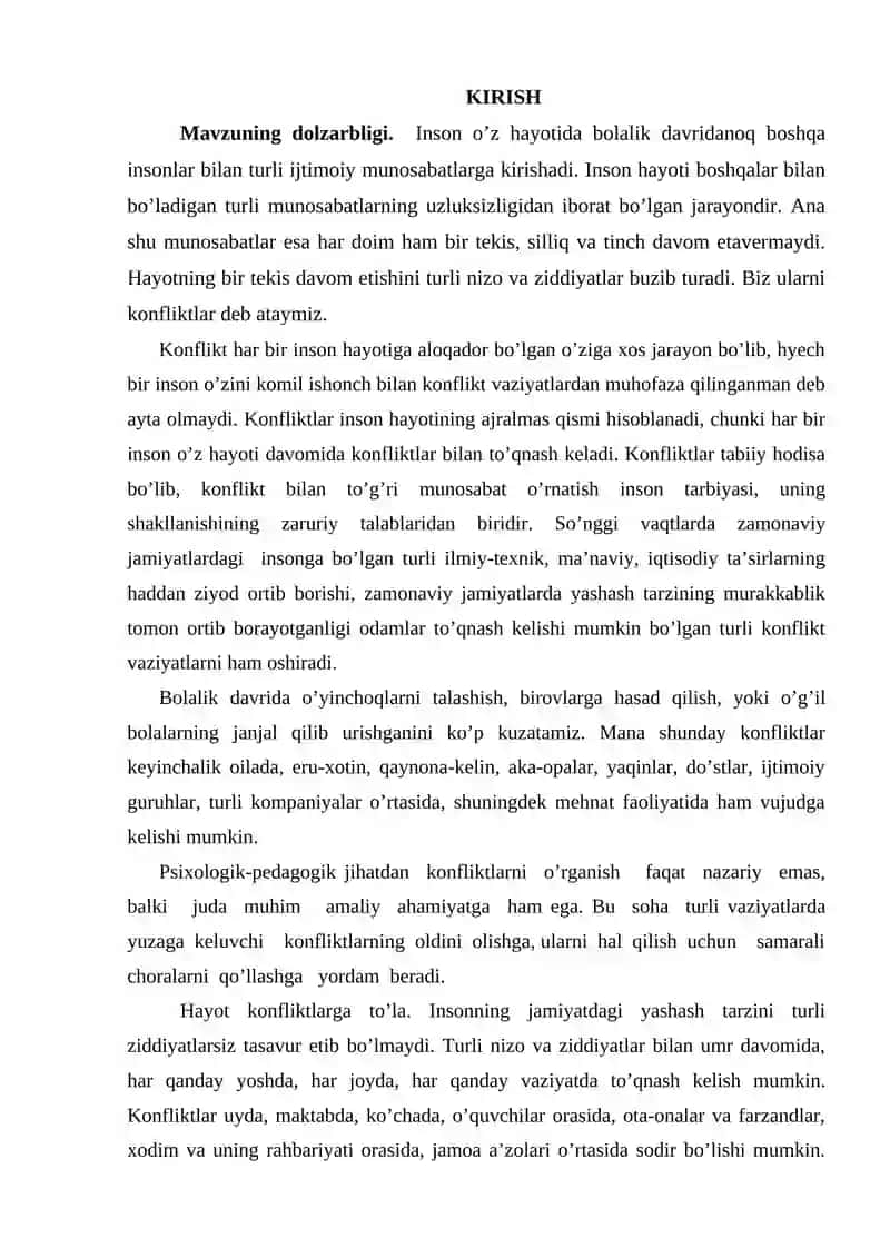 Konfliktlar va ularni hal qilish usullari 3