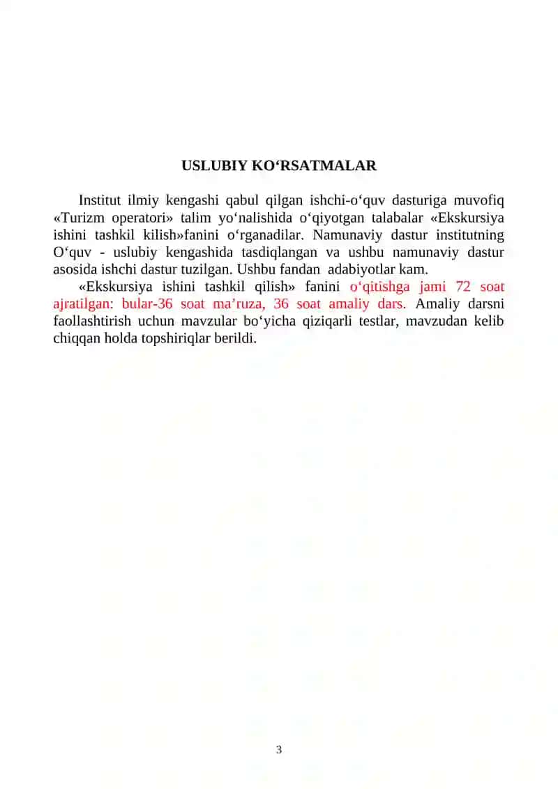 EKSKURSIYA ISHINI TASHKIL QILISH 3