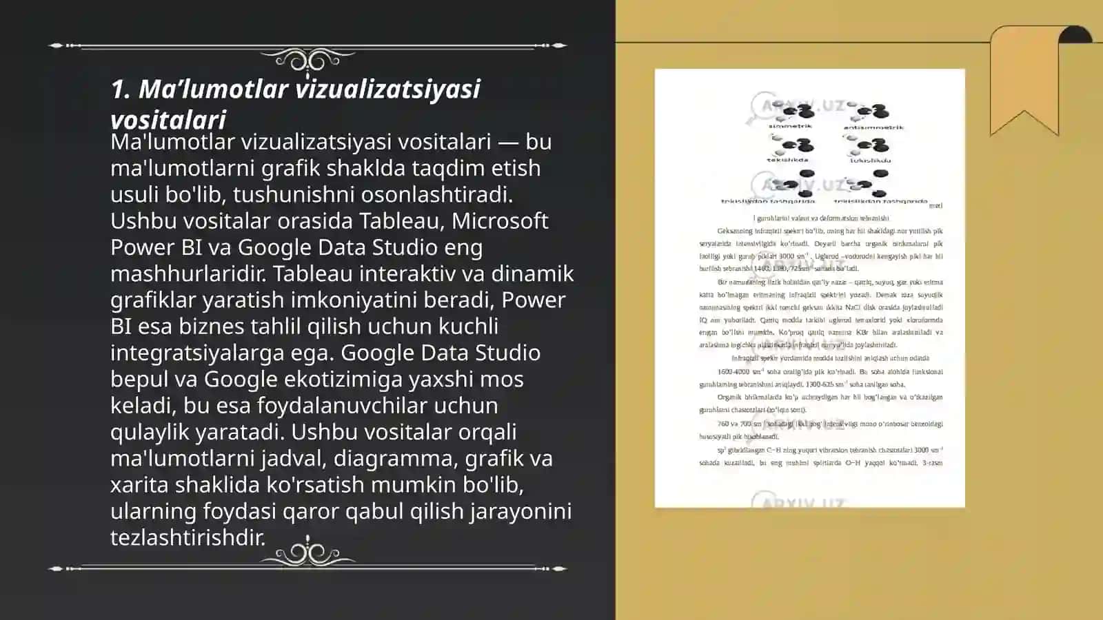 Maʼlumotlar vizualizatsiyasi vositalari 3