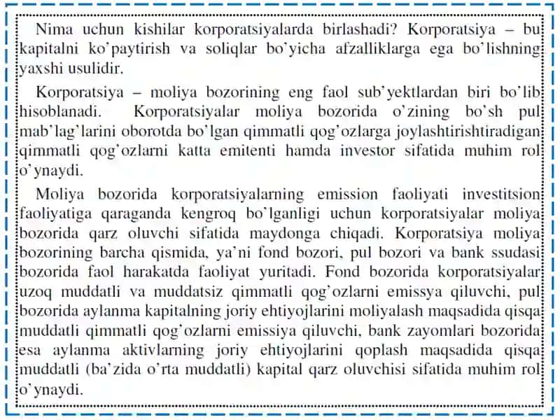 Moliyaviy Bozordakorporatsiya 3