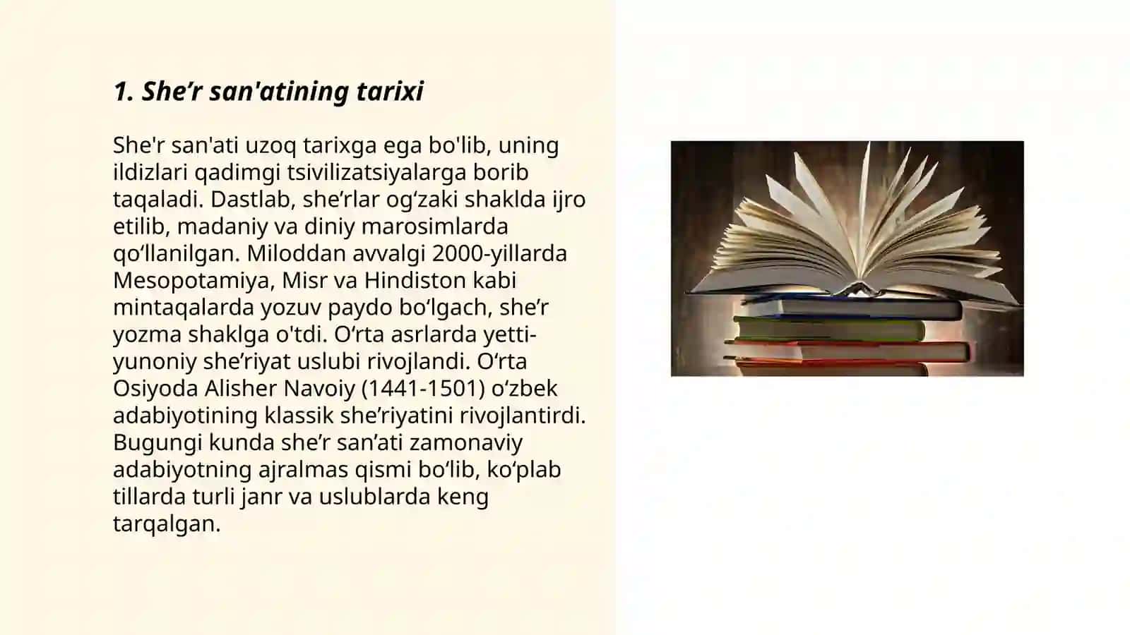 Forobiyning "she'r san'ati" asari 3