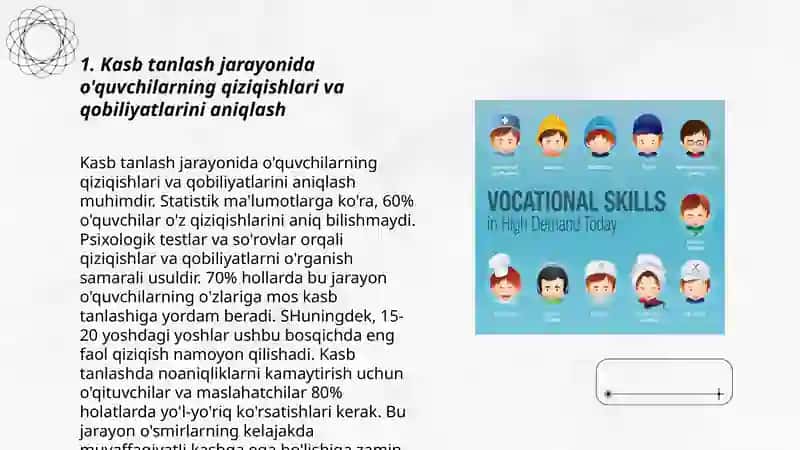 Umumtalim maktablari o'quvchilarini kasbga yo'naltirish 3