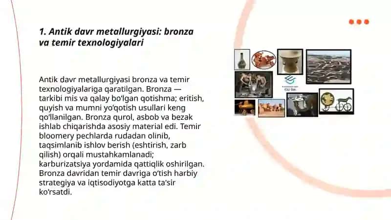 Antik davr texnologiyasi 3