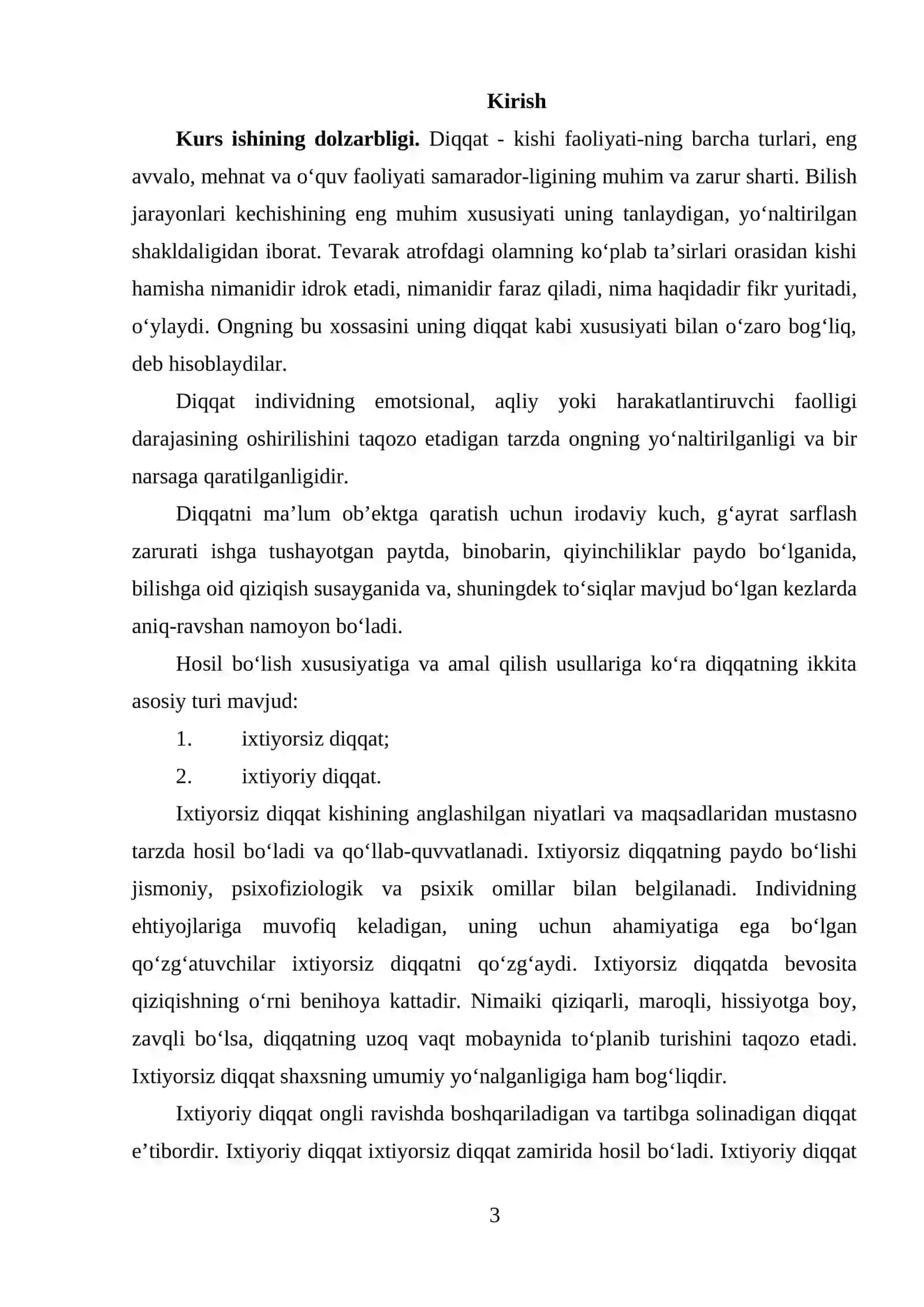 Diqqat patalogiyasi 3