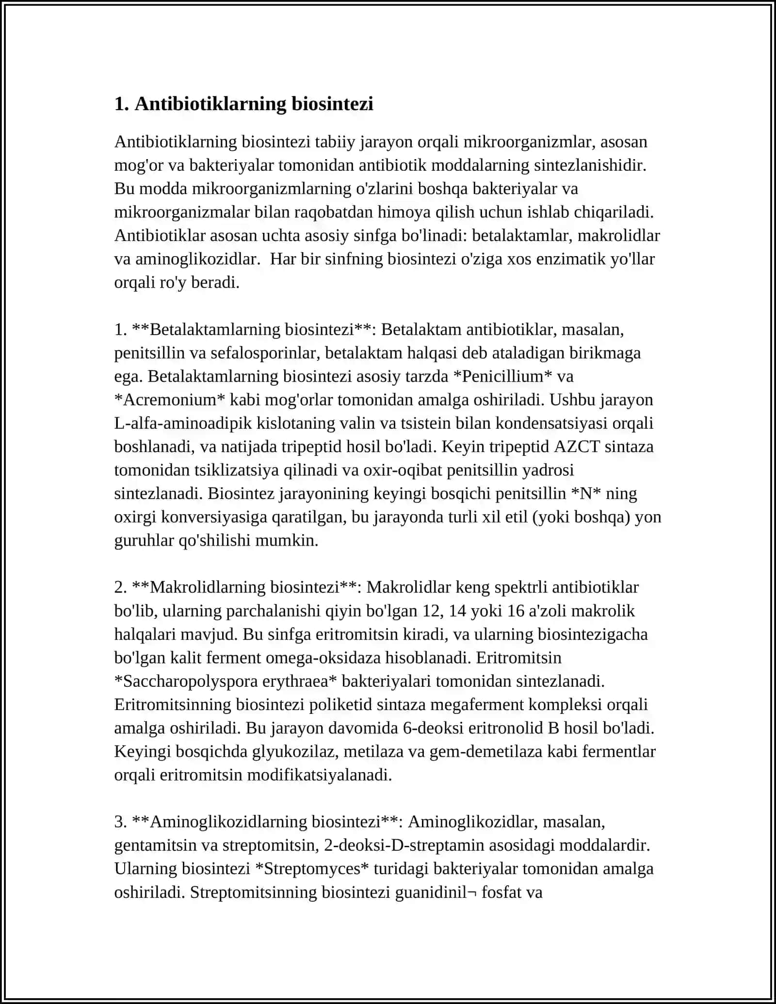 ANTIBIOTIKLARNING MIKROBIOLOGIK SINTEZI 3