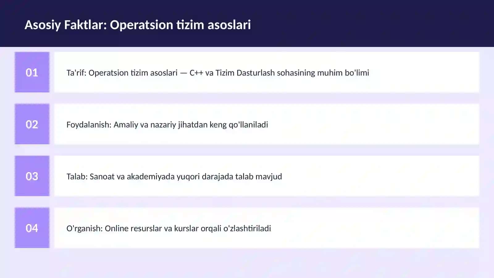 DASTURLASH | C++ VA TIZIM DASTURLASH 3