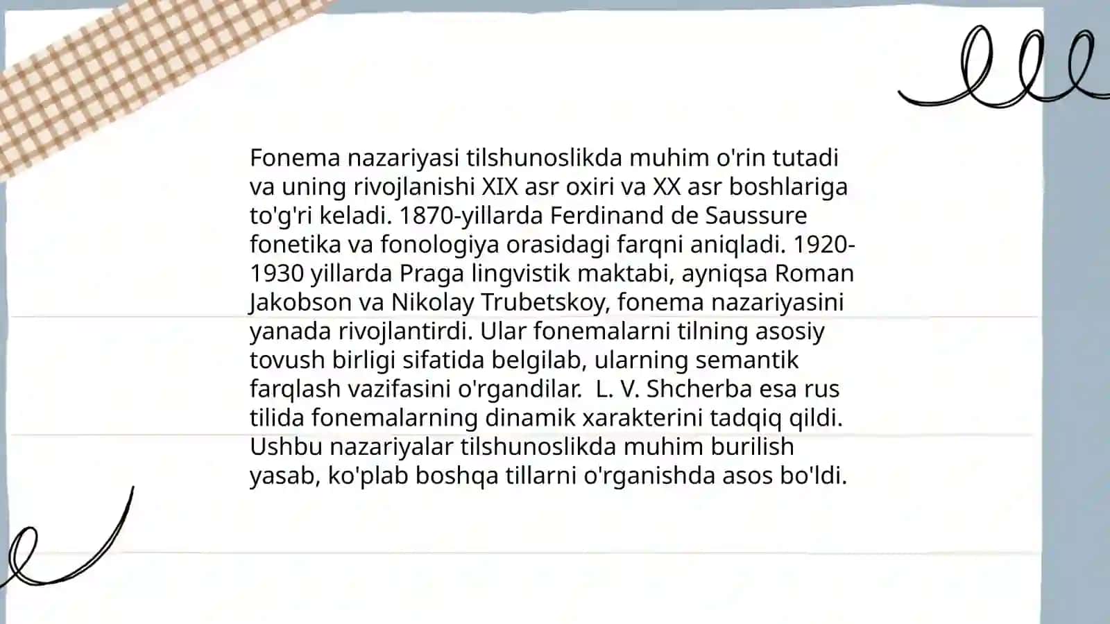 Fonema nazariyasi tarixidan 3