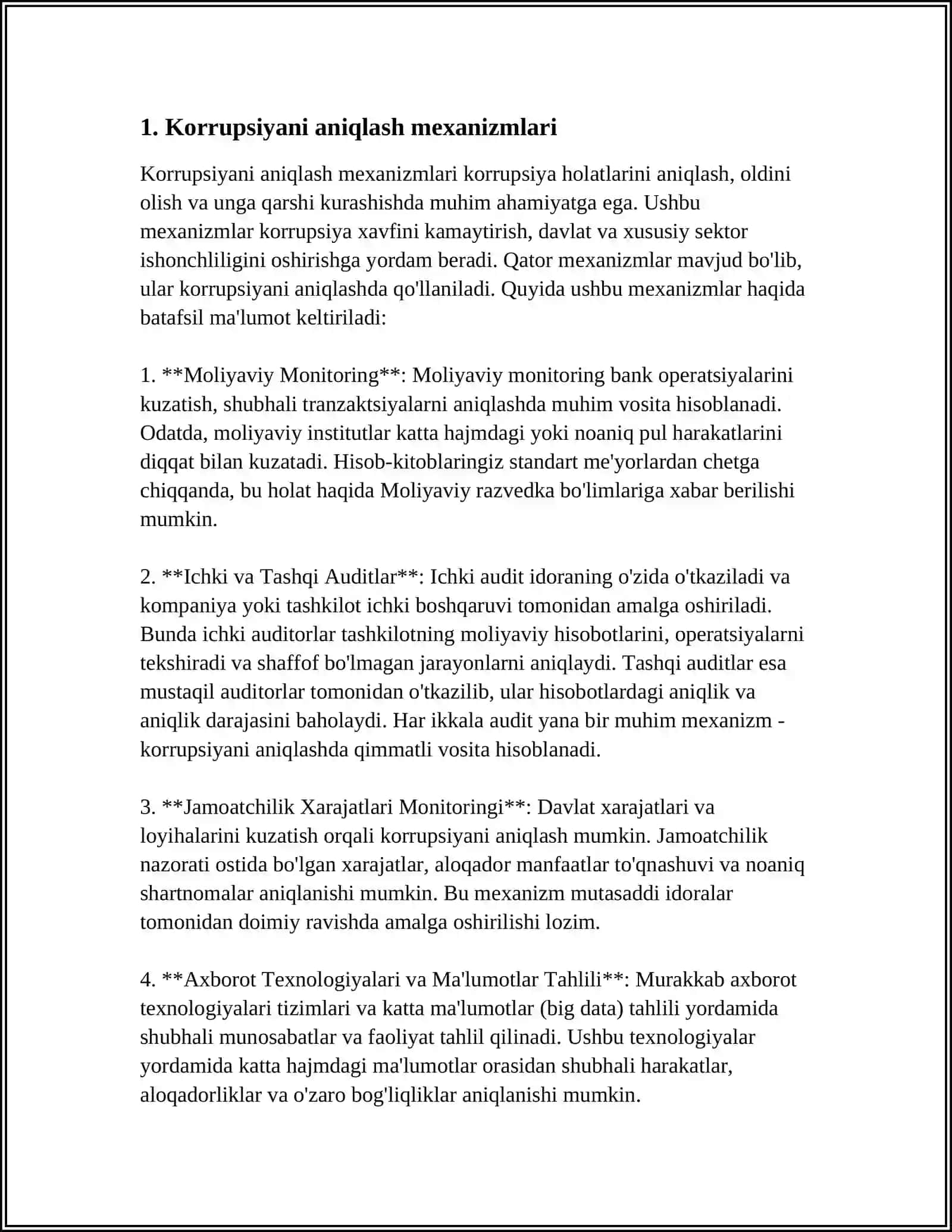 TALIMDA KORRUPSIYANI OLDINI OLISH 3