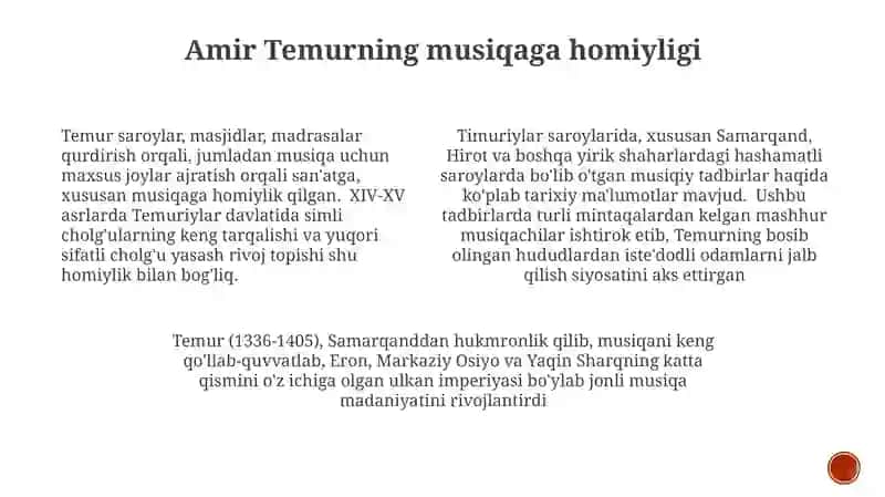 Timuriylar davrida musiqaga homiylik 3