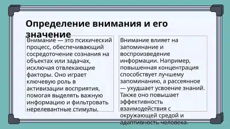 Определение внимания 3