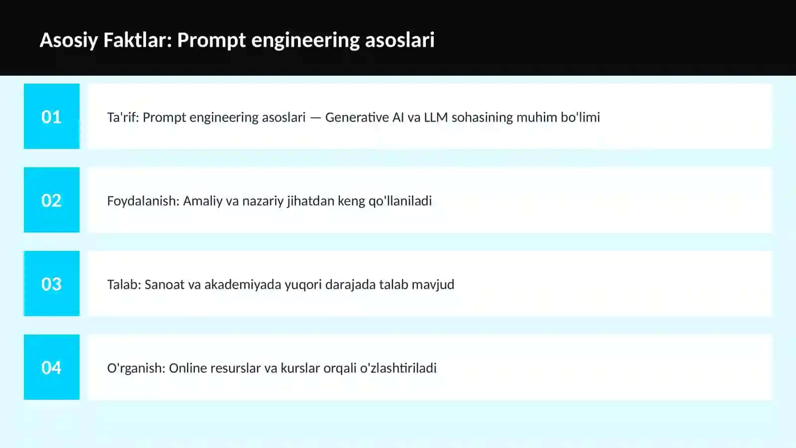 Prompt engineering asoslari 3