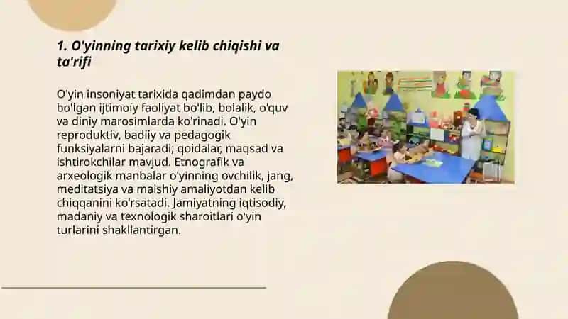O'YIN TARIXI UNING PAYDO BO'LISH SHART SHAROITLARI 3