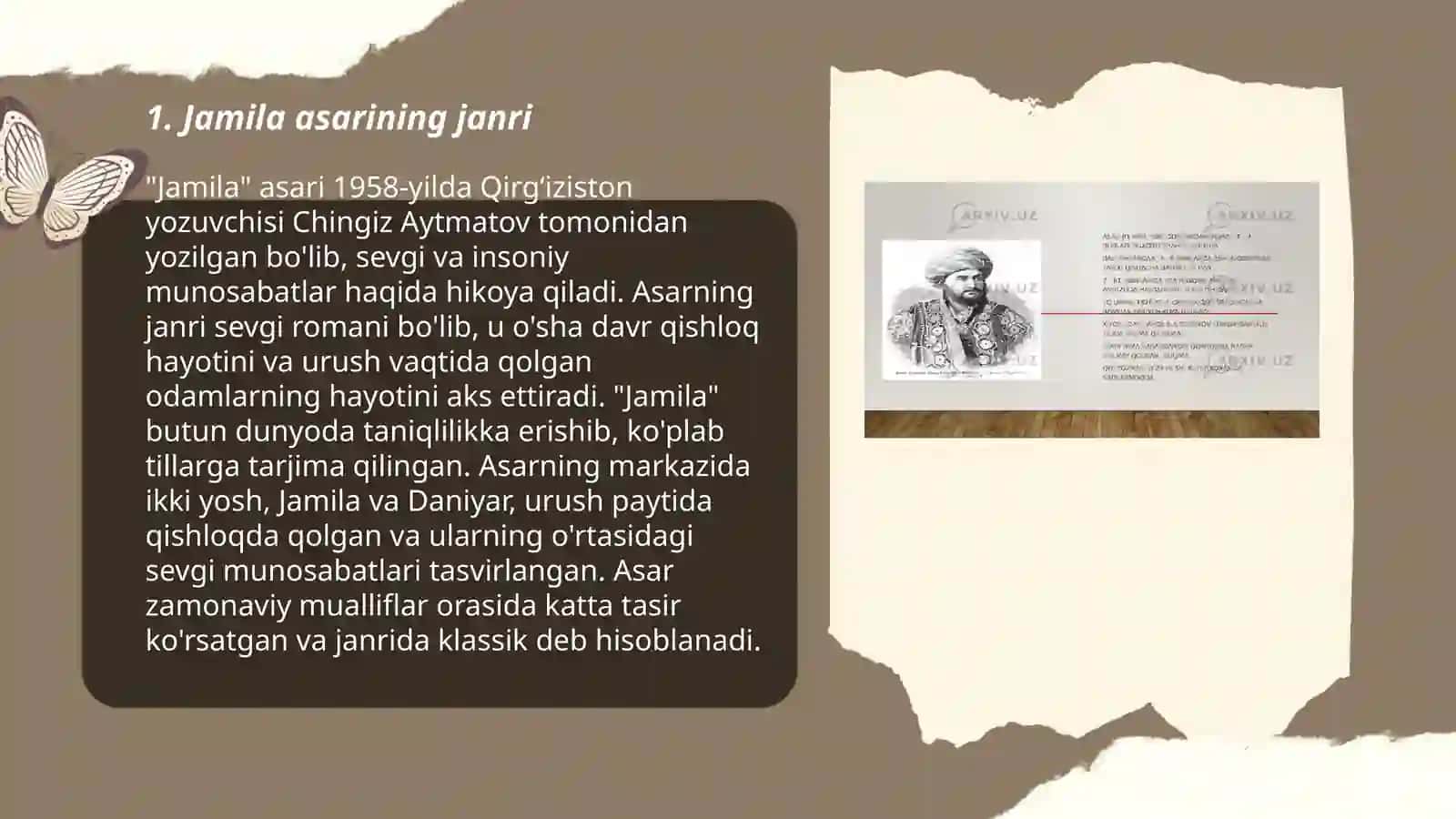 Jamila asari va uning tahlili 3